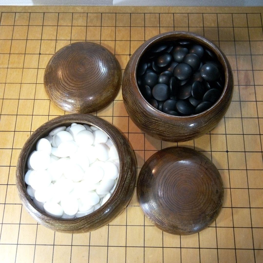 囲碁　囲碁盤　囲碁台　碁盤（ごばん）　碁石（ごいし）　碁笥（ごけ）　セット