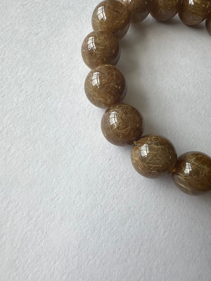値下げ中❗️天然石　ルチル　ブレスレット
