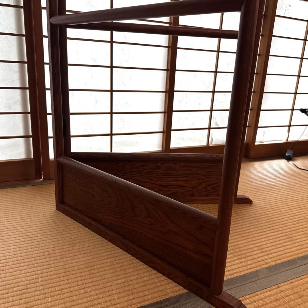 【昭和レトロ】木製 衣桁 衣紋掛け 折り畳み式 衣桁着物掛け