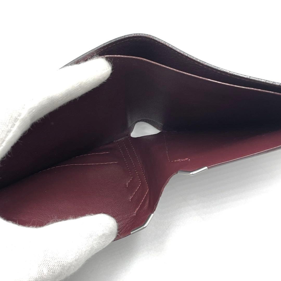 極美品● マスト ドゥ カルティエ 二つ折り財布 マストライン ブラック 鑑定済