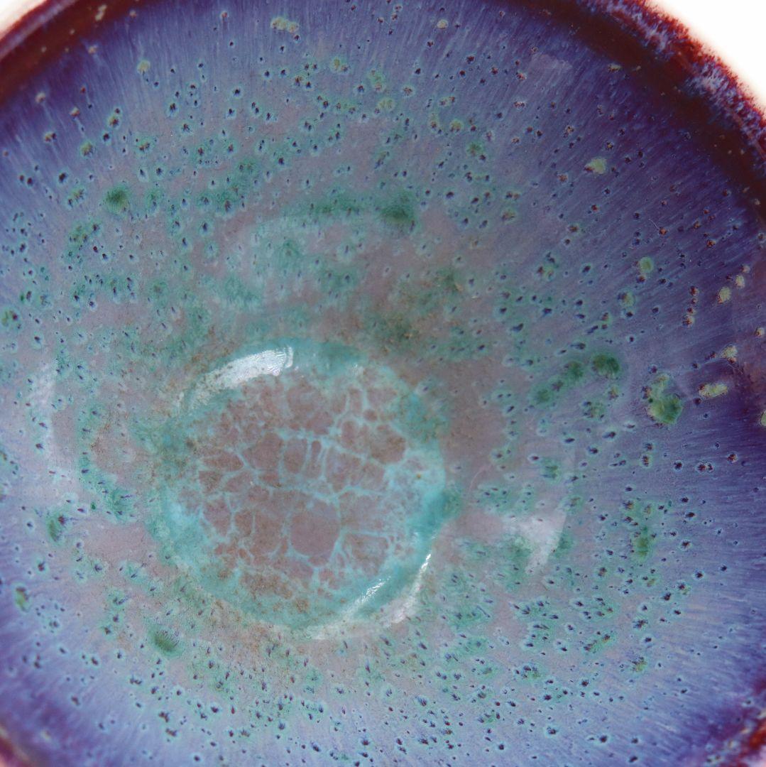 孔雀天目茶碗 表千家十四代 淡々斎書付 茶道具　DO553　R9