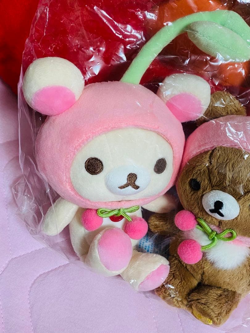 リラックマ フルーツ なかよし ぬいぐるみ　コリラックマ　チャイロイコグマ