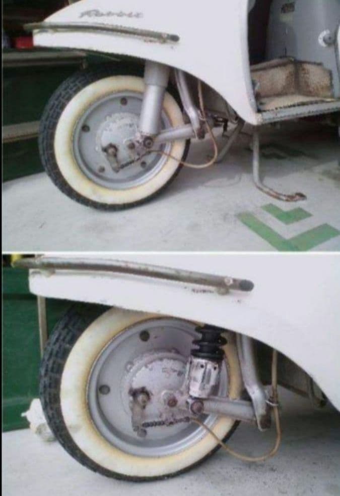 富士重工 ラビットスクーター S301用 ローダウンサス 前後セット ⑤