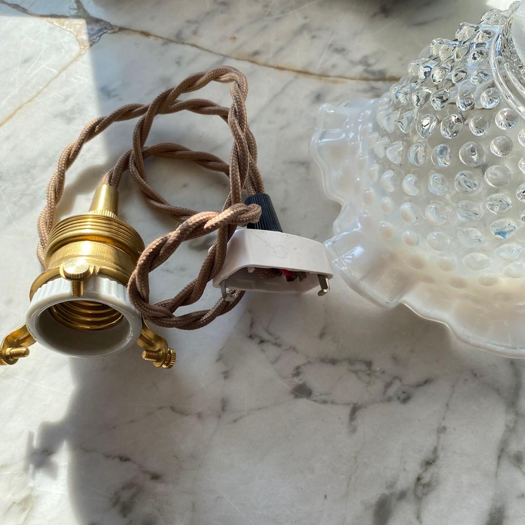 オールドフェントン　オパールセント　ホブネイル　　ガラスシェード