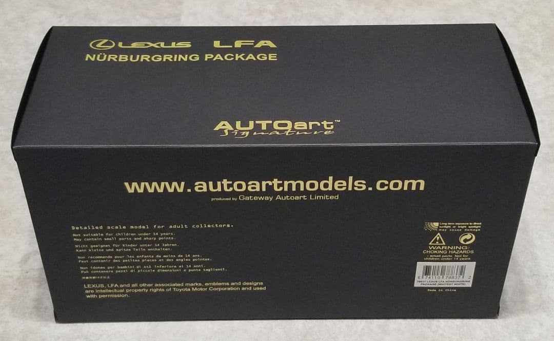 【新品未使用】1/18 オートアート レクサス LFA ニュルブルクリンクP