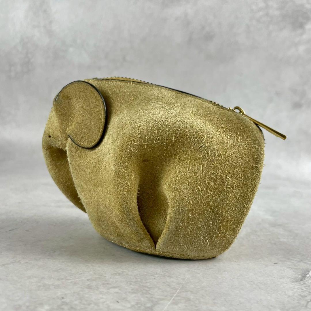 LOEWE ロエベ ケース アクセサリーポーチ スエード エレファント