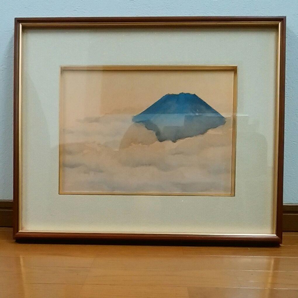 日本画　霊峰富士