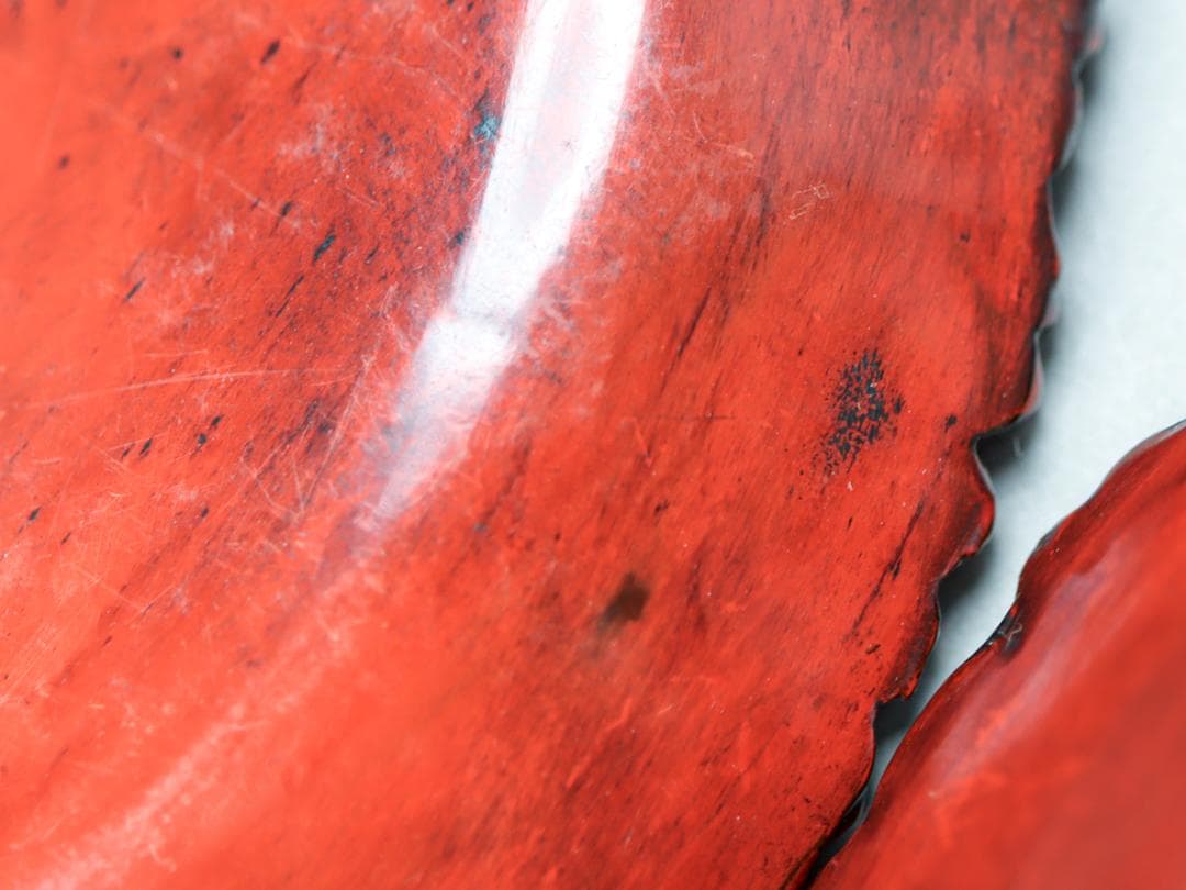 鎌倉彫 銭堂製 二重菊菓子取 4枚 菓子皿 共箱