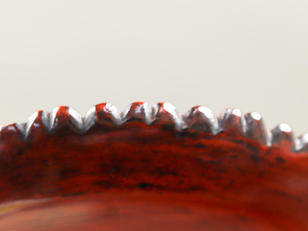 鎌倉彫 銭堂製 二重菊菓子取 4枚 菓子皿 共箱