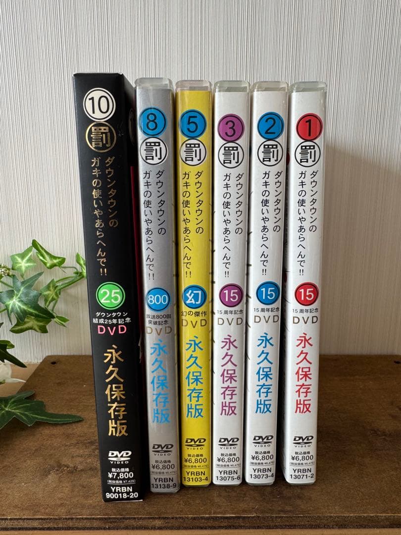 ダウンタウン ガキの使い DVD 永久保存版 6本セット 美品 罰シリーズ