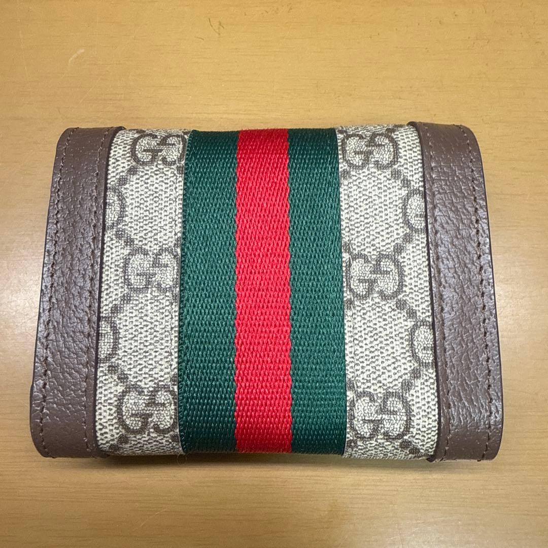 GUCCI 三つ折り財布 ブラウン