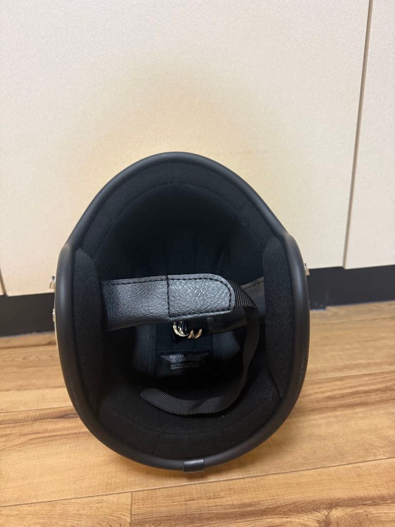 TT&CO ホワイト ジェットヘルメット サイズM/L