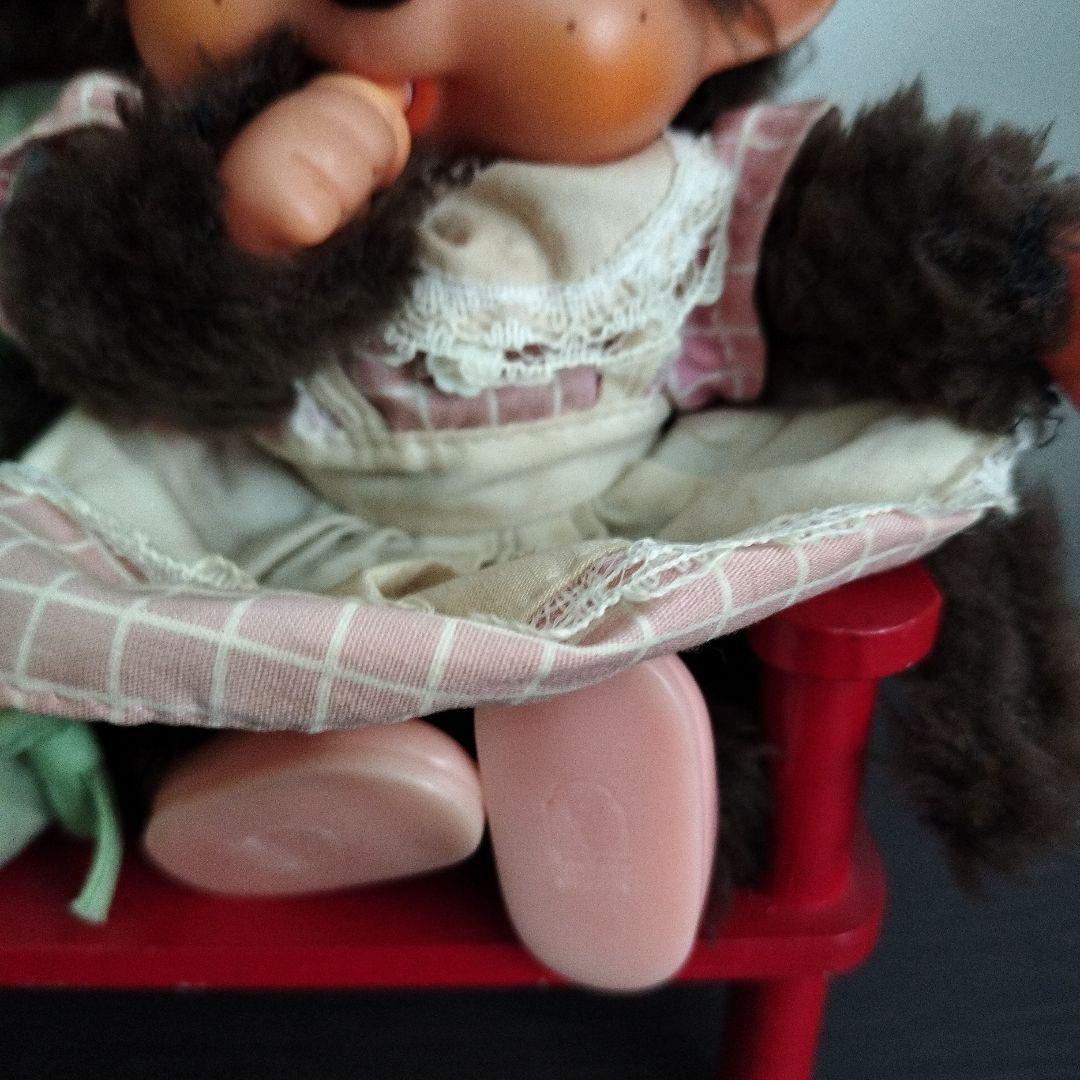 ふたごのモンチッチ　セキグチ　ペア　monchhichi　レトロ　ベンチ