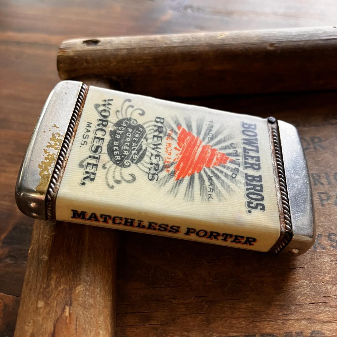 USA広告入マッチケース／1900年代初頭／Antique／無骨