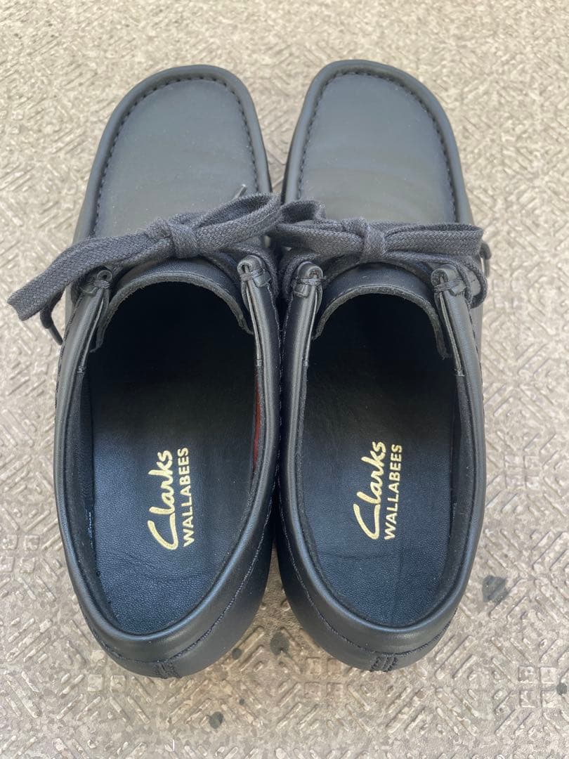 クラークス　ワラビー　黒　24㎝