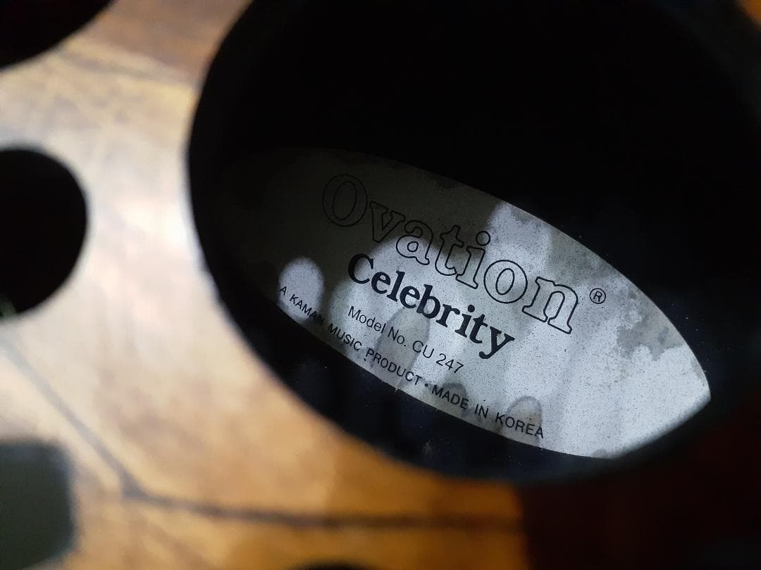 美品Ovation CU247 上位機種OP30搭載 指板エボニー染色 エレアコ