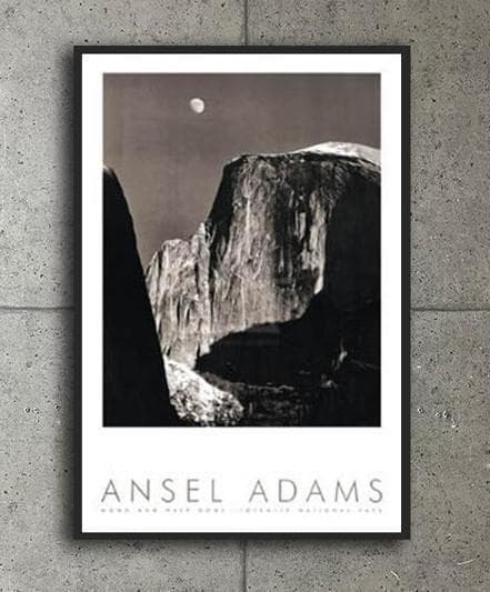 額装品/Moon and Half Dome/エンボスマーク/アンセルアダムス