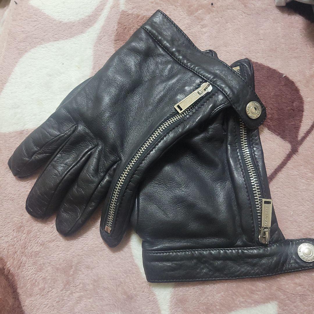 DSQUARED2 黒レザー手袋