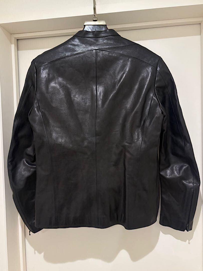 美品バックラッシュ19AW定価25万スロベニアカーフレザーシングルライダース黒M