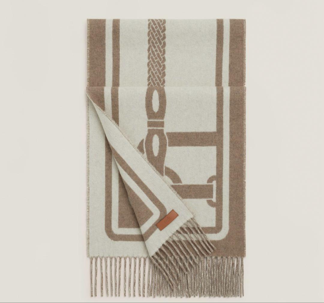 エルメス　カシミヤ　マフラー 《コーチング》　新品