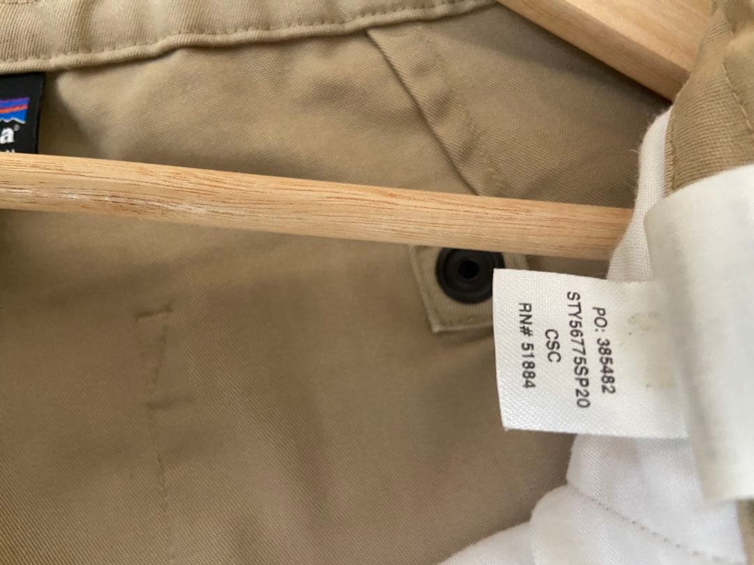 パタゴニア　ツイルトラベラーパンツ　タン