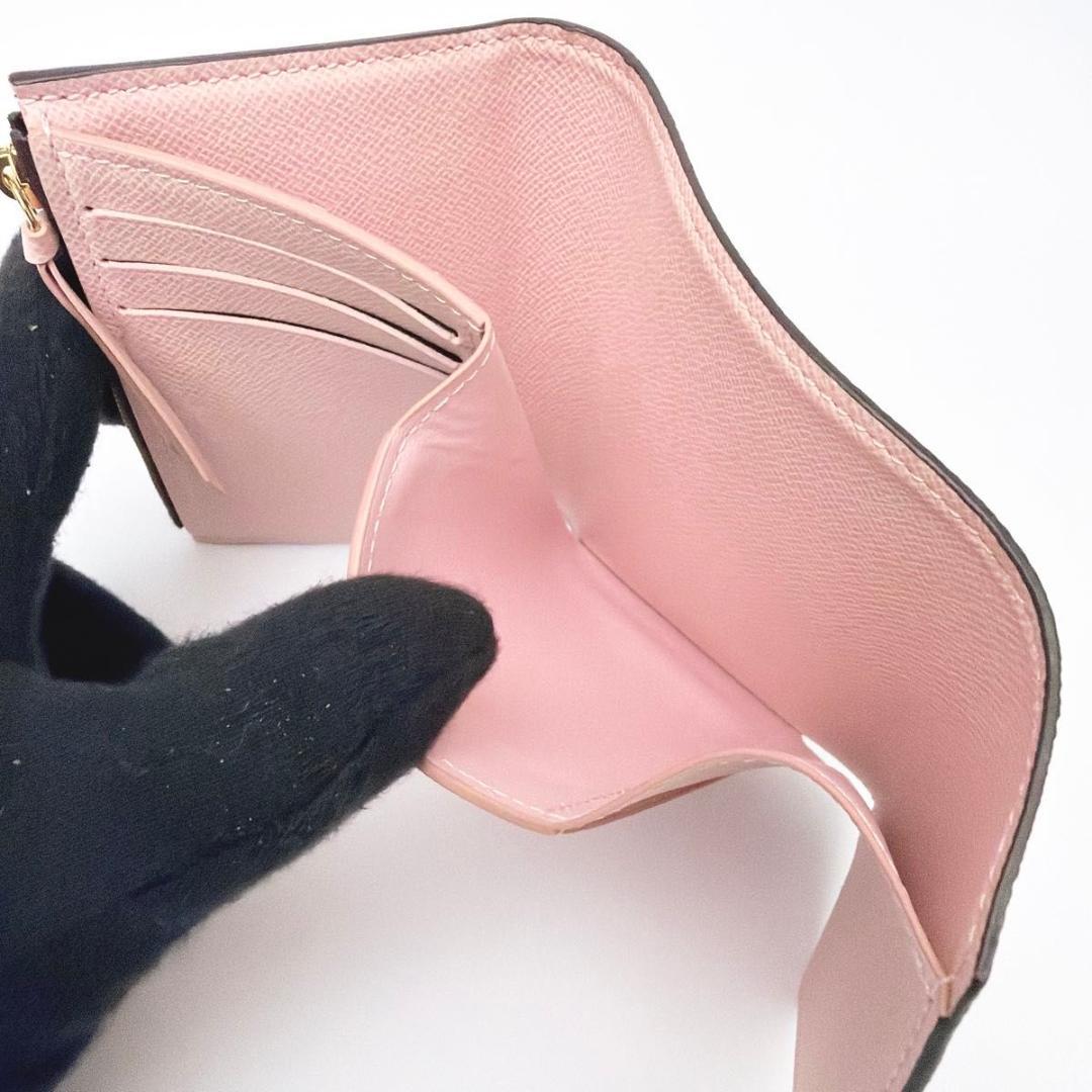 ルイヴィトン ポルトフォイユ・ヴィクトリーヌ 三つ折り財布 ローズバレリーヌ