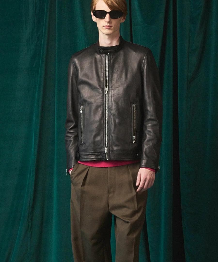 【最終値下げ】メゾンスペシャル シングルライダース レザージャケット 羊革