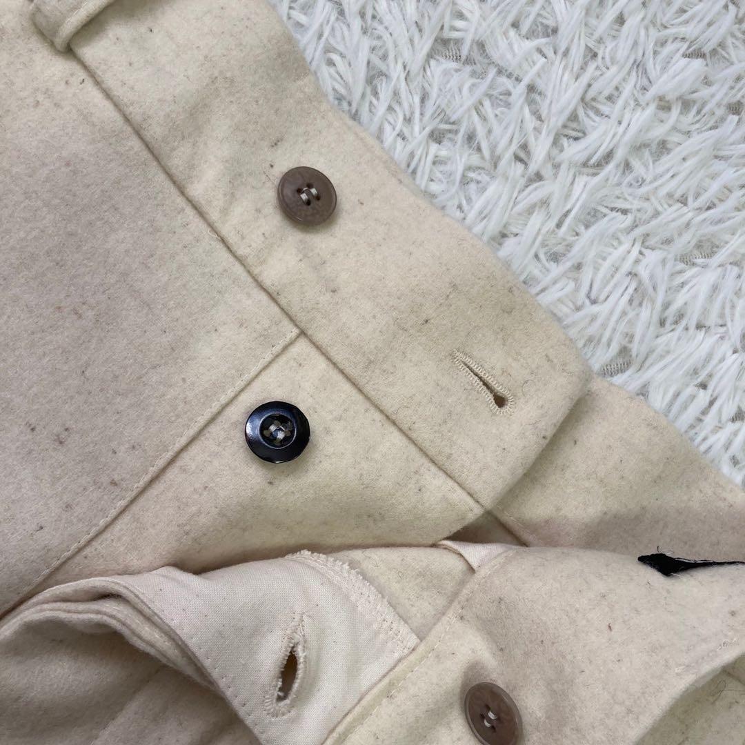 FRANKLEDER ウールパンツ ベージュ M カジュアル シンプル