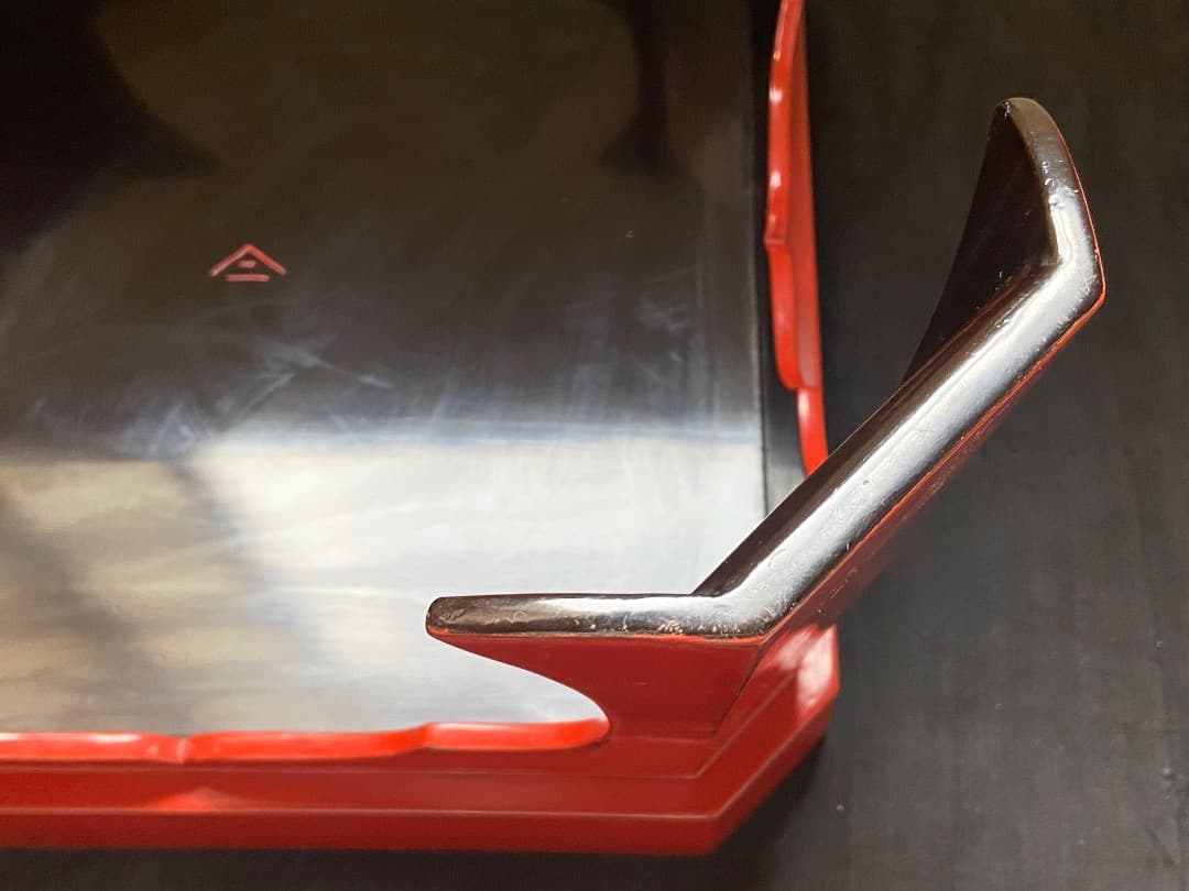 能登蔵出し 輪島塗 朱漆 脚付膳 / 時代 朱塗 漆器膳 正月