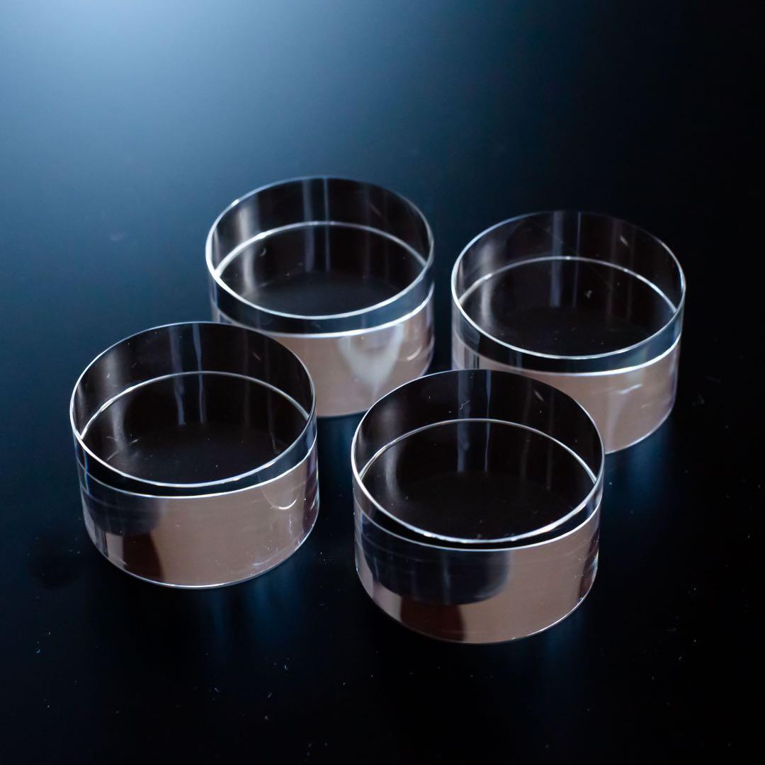 【A】K9クリスタル 人工水晶インシュレーター 大型 φ50×30mm 4個