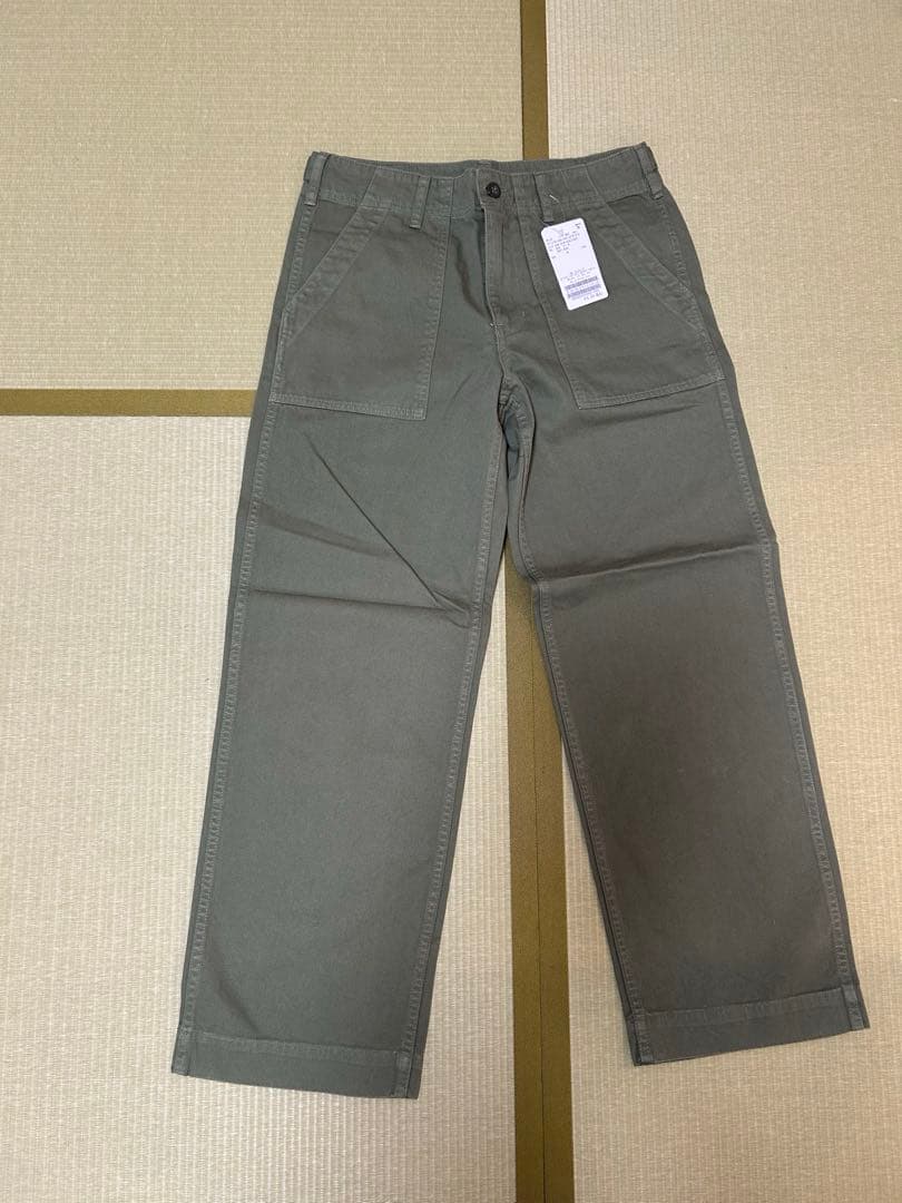 Spick and Span ルーズベイカーパンツ　カーキ 38