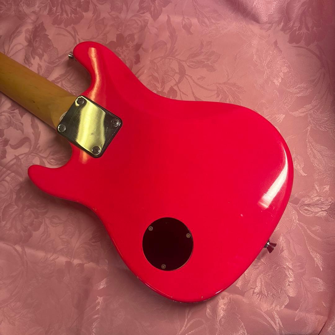 改造！ミニピンク エレキギター ハムバッカー搭載！
