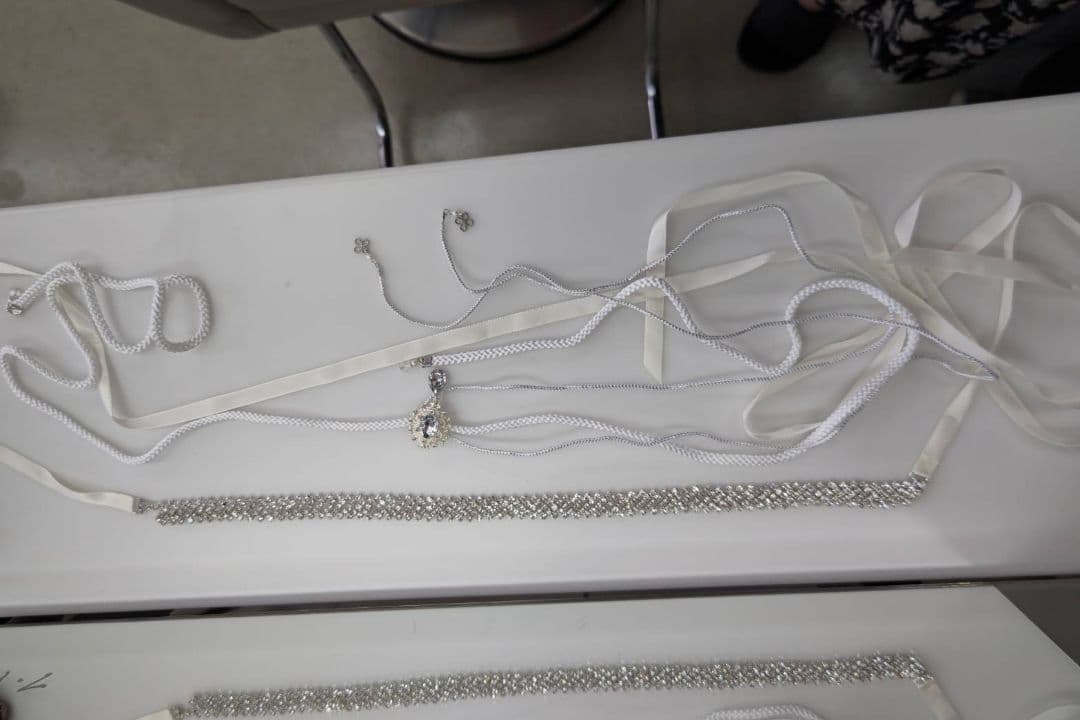 スワロ銀通し紋意匠　振袖セット