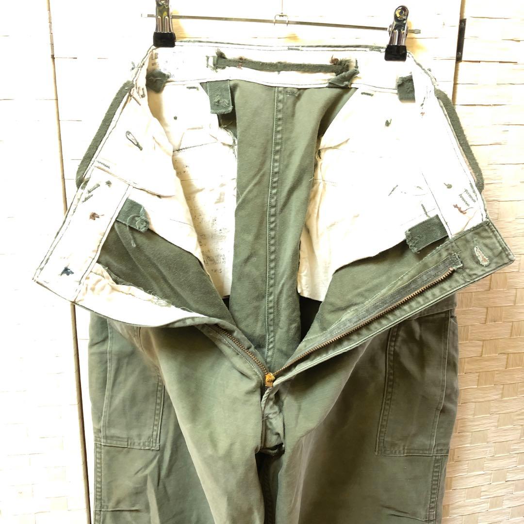 た82● 60年代ヴィンテージ USアーミー ジャングルファティーグパンツ