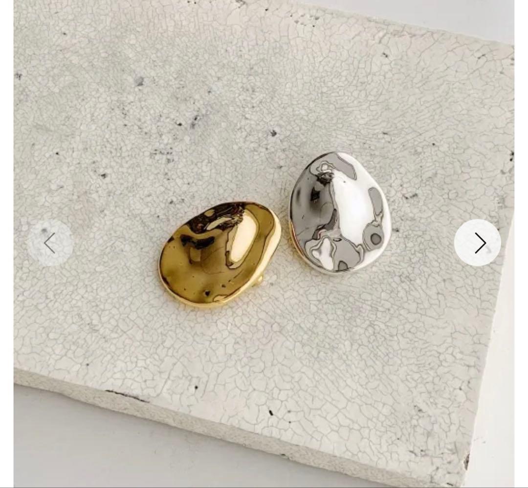 美品　chieko+ チエコプラス　egg brooch シルバー