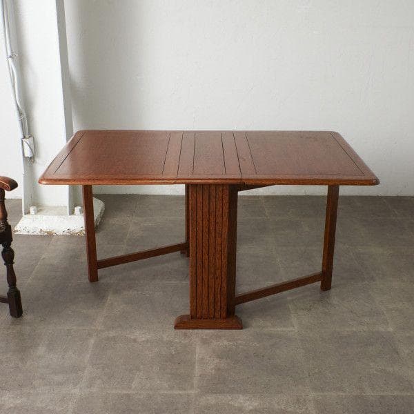 無辜86734★アンティーク 木彫刻 ゲートレッグ テーブル