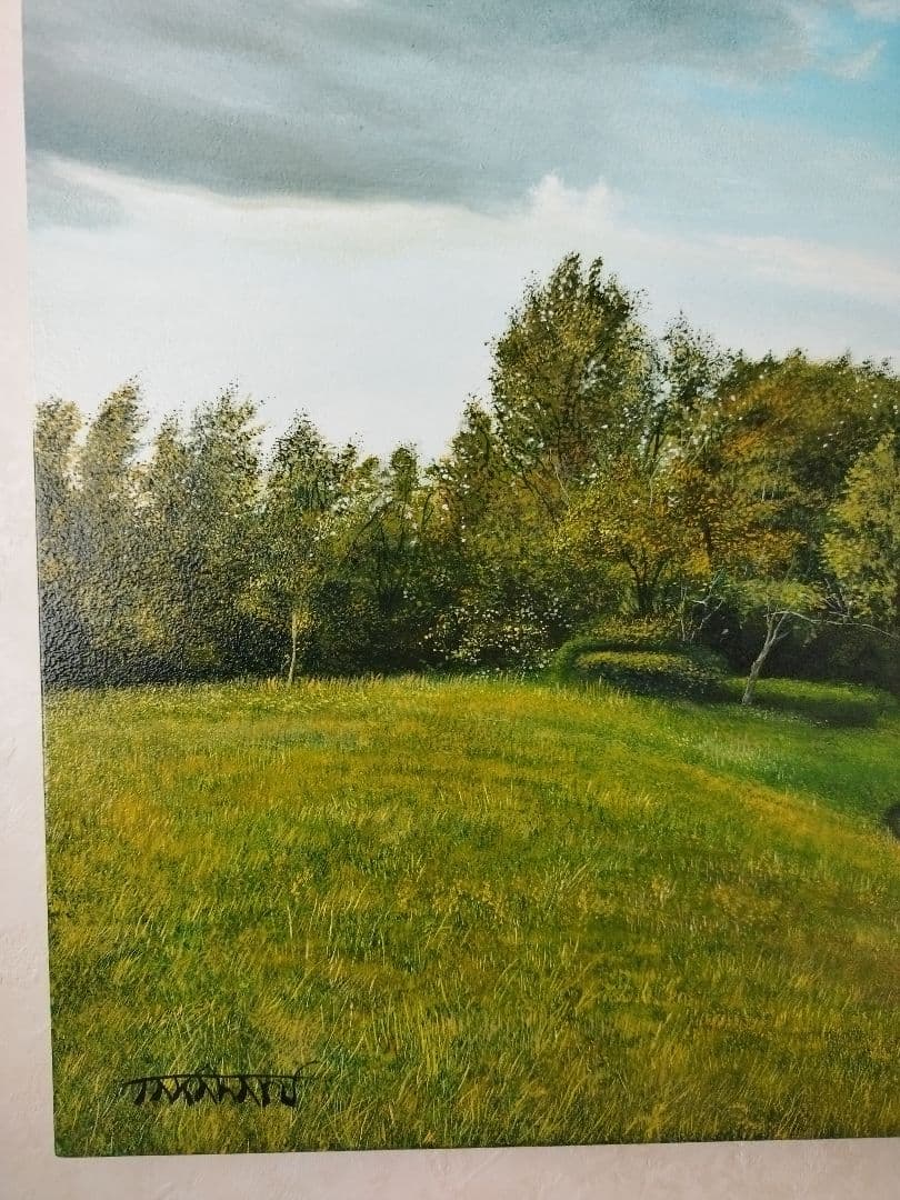 油絵 風景画 写実画 原画 作者出品