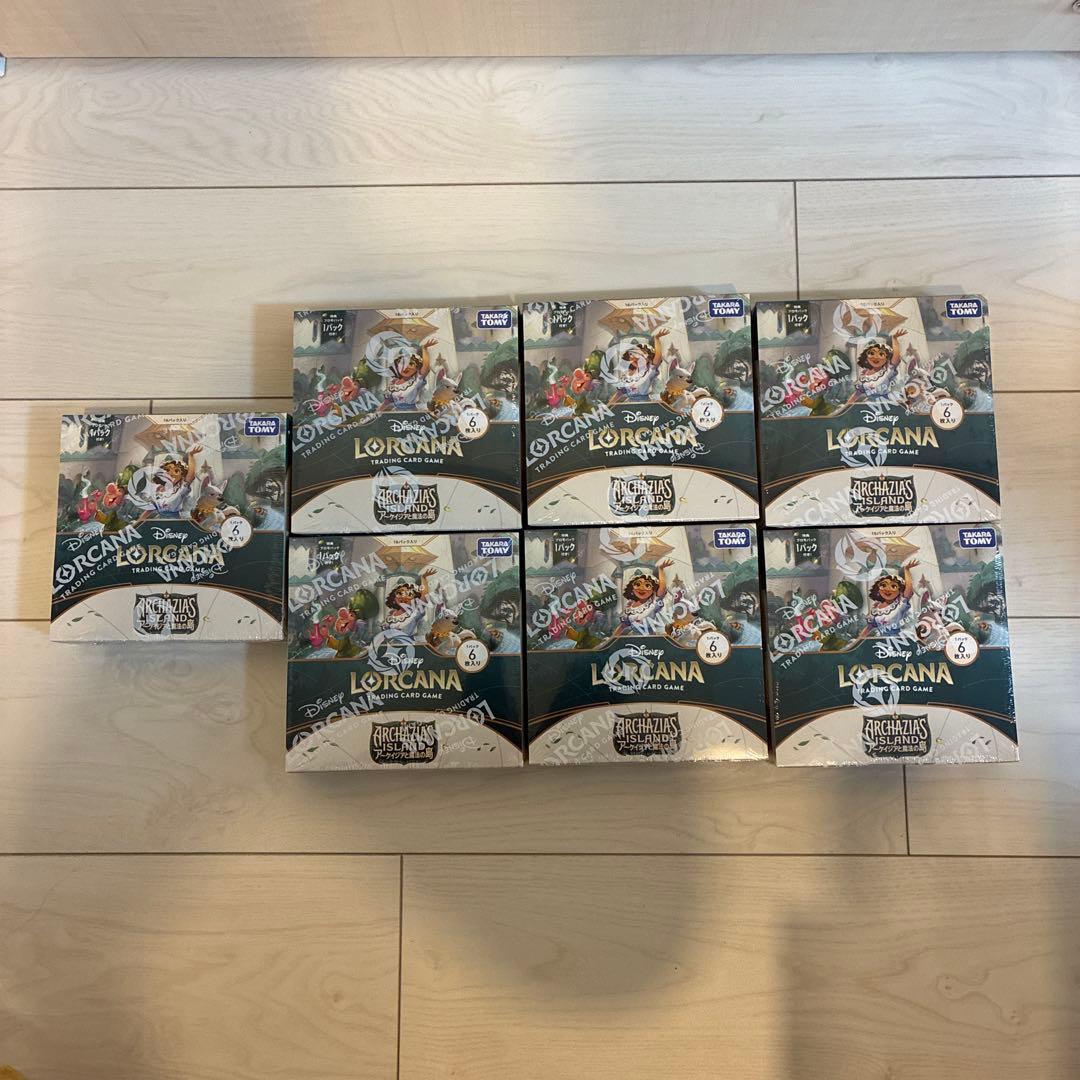 ディズニーロルカナTCG アーケイジアと魔法の島　シュリンク付き7箱 7BOX