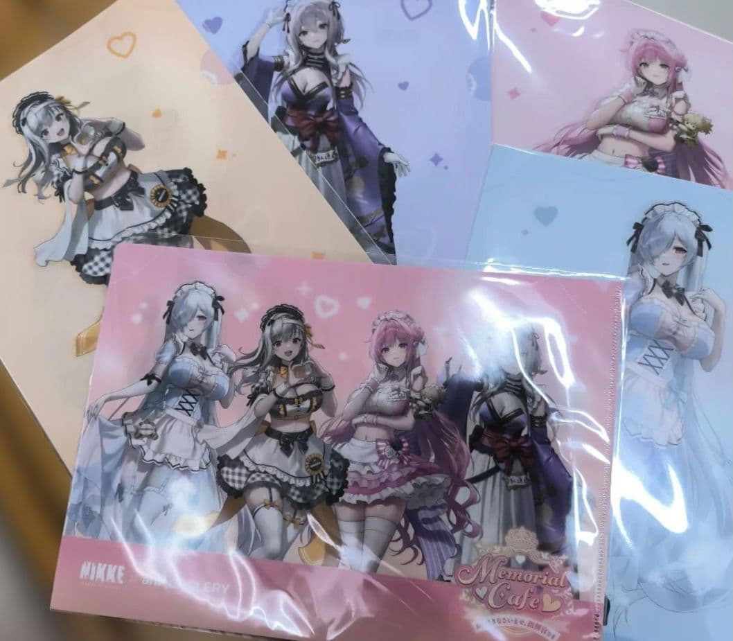 NIKKE カフェ クリアファイル セット 5枚 1弾カフェ限定 以降値下げ無し