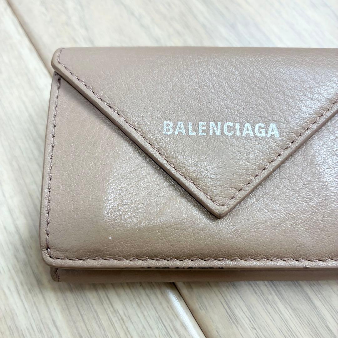 BALENCIAGA ベージュ 三つ折り財布 財布 バレンシアガ