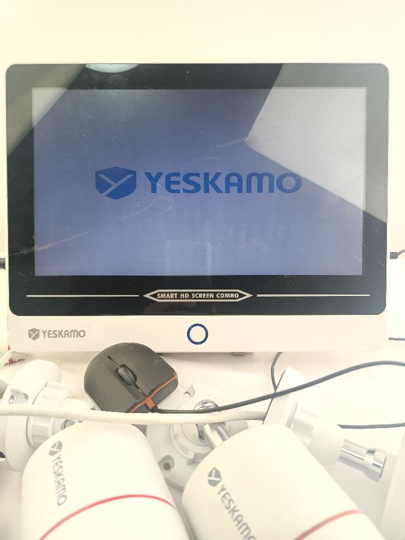 防犯カメラ YESKAMO 500万画素 カメラ4台 中古品