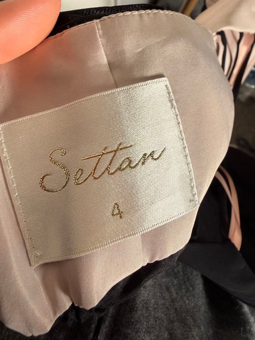 Settann 2トーンマキシドレス