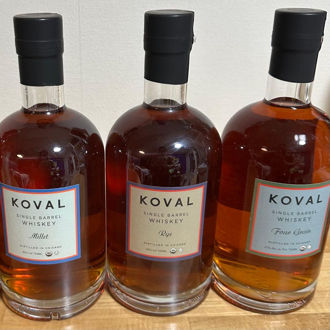 KOVAL オーガニックウイスキー 750ml 3本セット コーヴァル