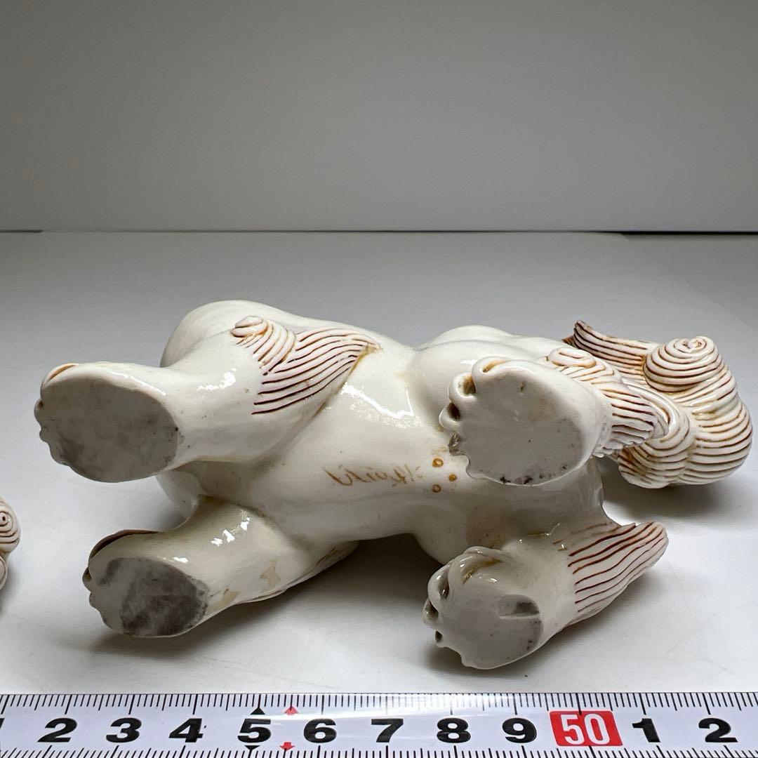 時代　平戸焼　獅子香炉　木箱付　幅約13.5㎝　東Y7-1003⭐︎2Fトヒチサ