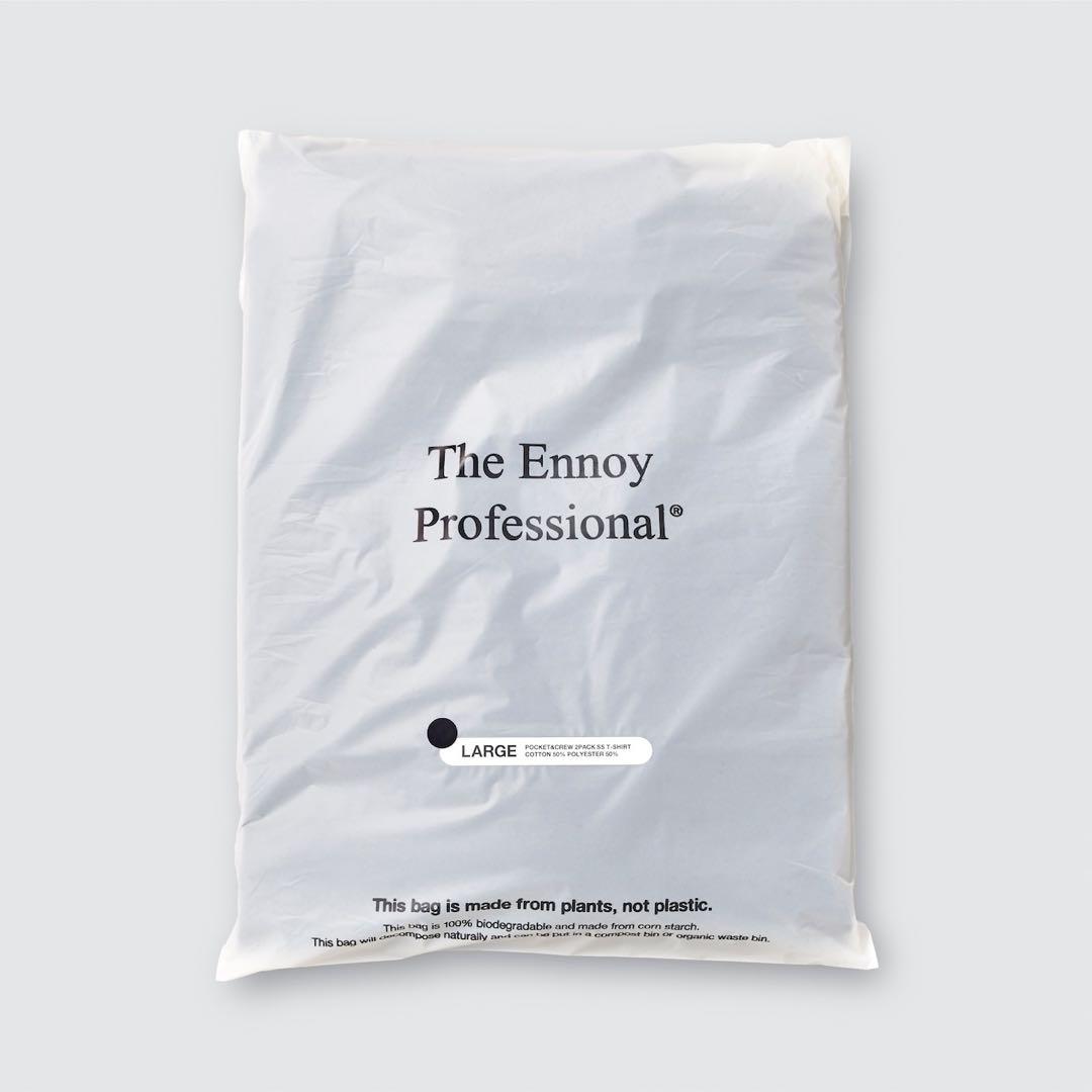 ennoy pocket & crew 2pack Tシャツ BLACK M