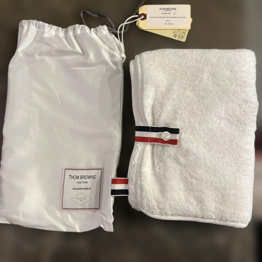 THOM BROWNE タオル ホワイト　値下げ
