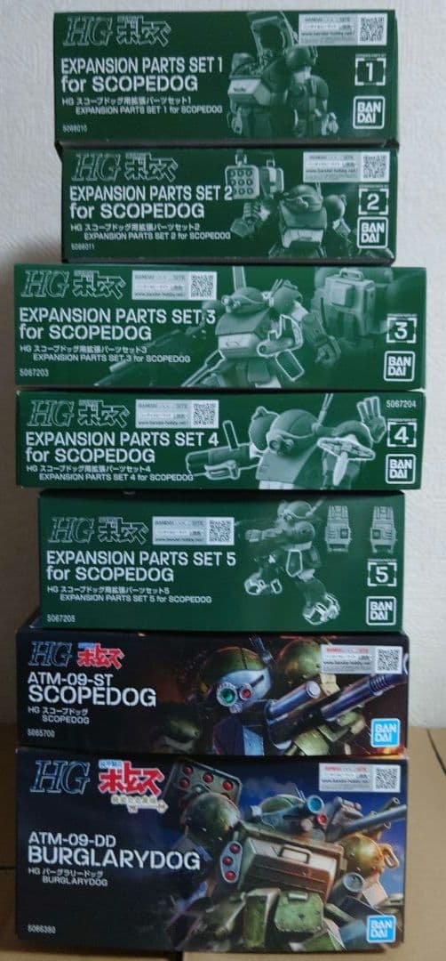 HG スコープドッグ 7種セット（ボトムス）