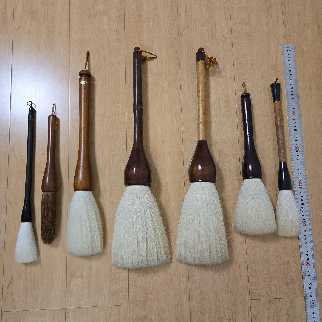 書道筆 大筆 習字 毛筆 6本+1本 まとめ売り