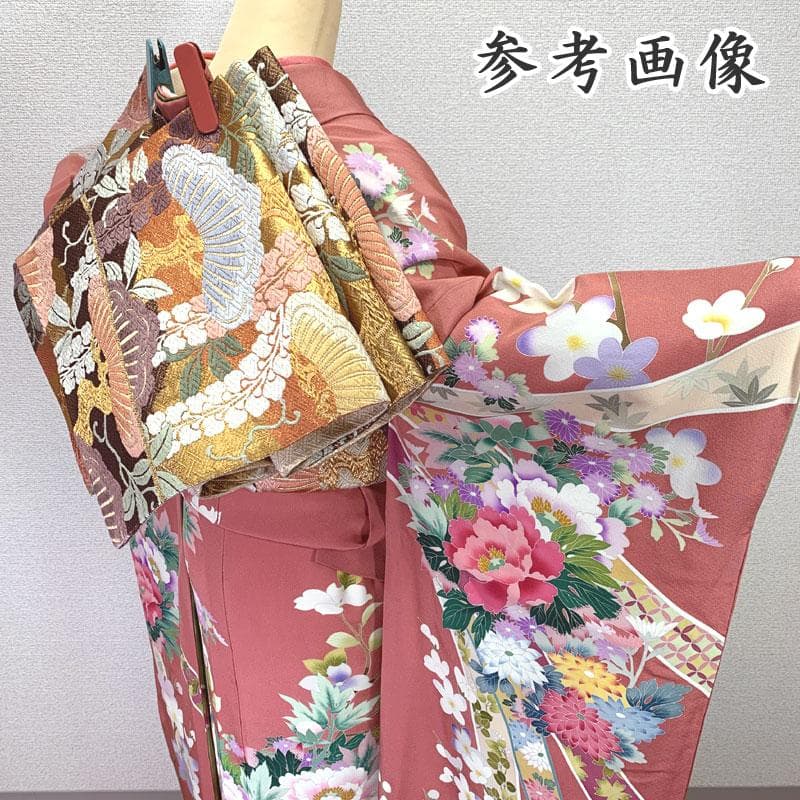 506z5〇小柄な方にも 作家物 真一 友禅 振袖 ピンク〇美品 成人式 結婚式