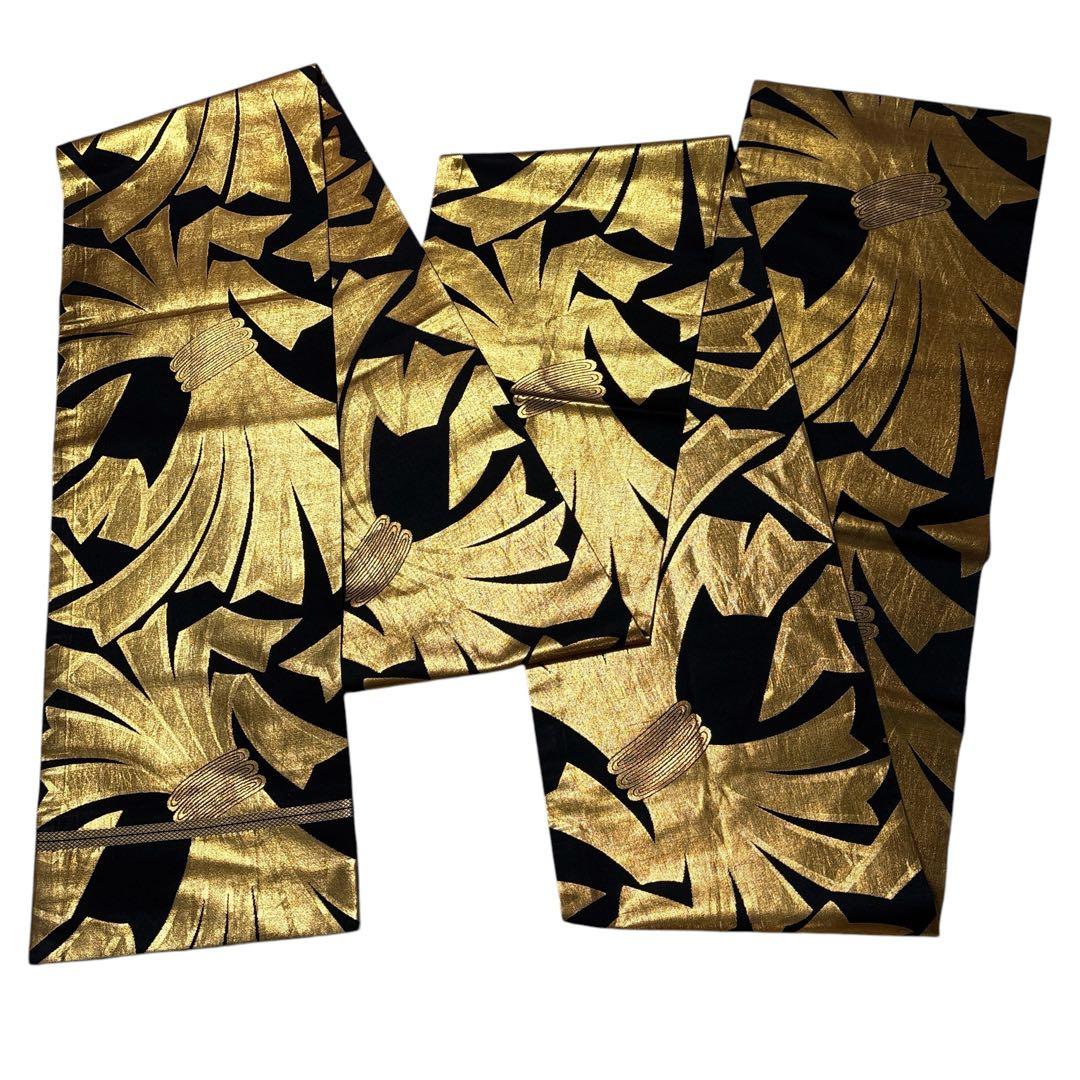 (あ913) モダンな粋を纏う ✦ グレーに黒亀甲花模様 アンティーク振袖セット